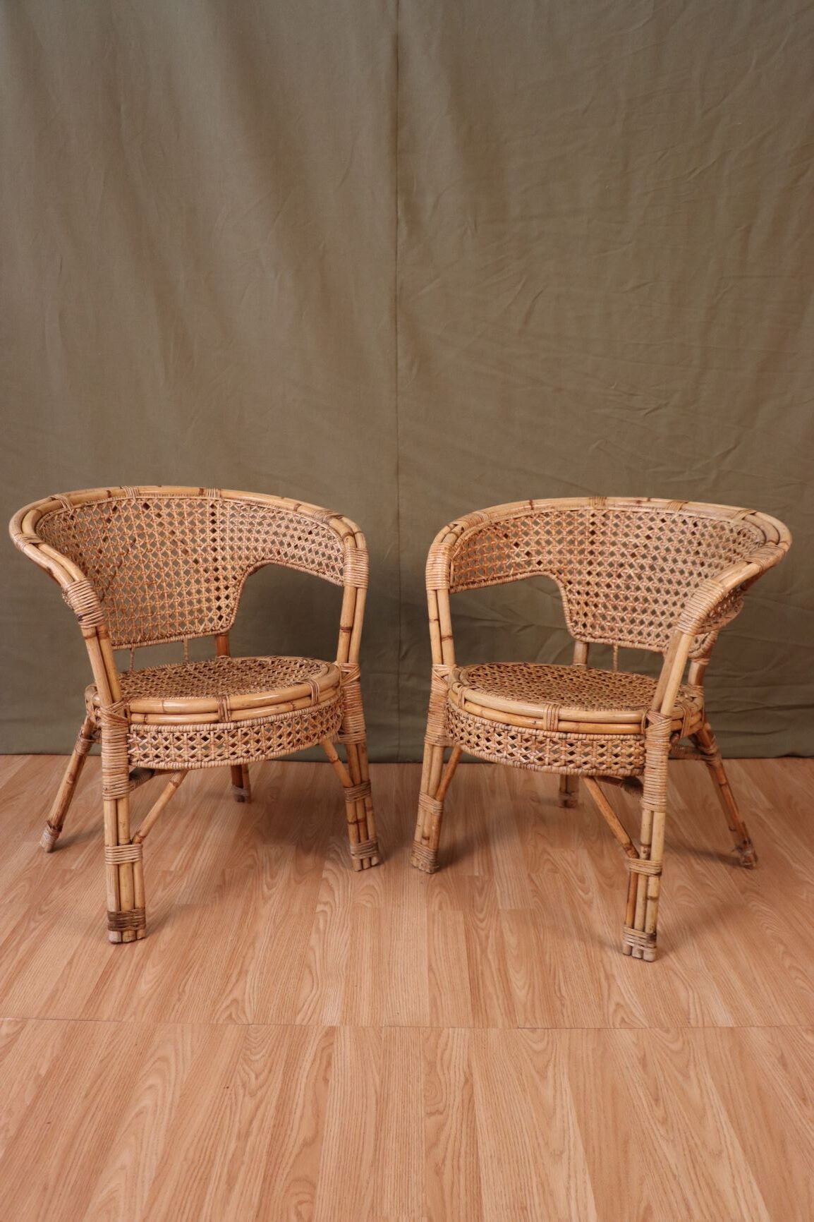Series 4 rattan armchairs