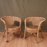 Series 4 rattan armchairs