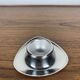 Set of 4 stainless steel egg cups Mark Tischfein, Germany, 1970