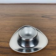 Set of 4 stainless steel egg cups Mark Tischfein, Germany, 1970