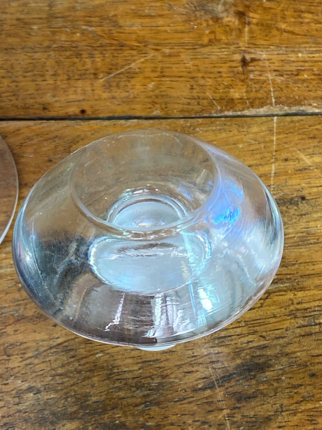 Carafe en verre taillé 