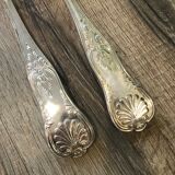 Paire de couverts de service en argent