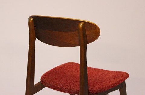 Set of chairs in teak Danish 1960