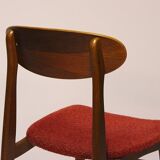 Set of chairs in teak Danish 1960