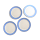 Set of 4 blue dessert plates Orleans Villeroy and Boch, vintage