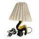 50s Vallauris black and yellow ceramic lamp