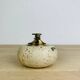 Round travertine lighter, 1980s, Italy