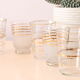Support à verre en métal et ses 8 verres, vintage, authentique, années 60