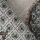 Green carpet rug 212x116cm