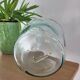 Transparent demijohn vase