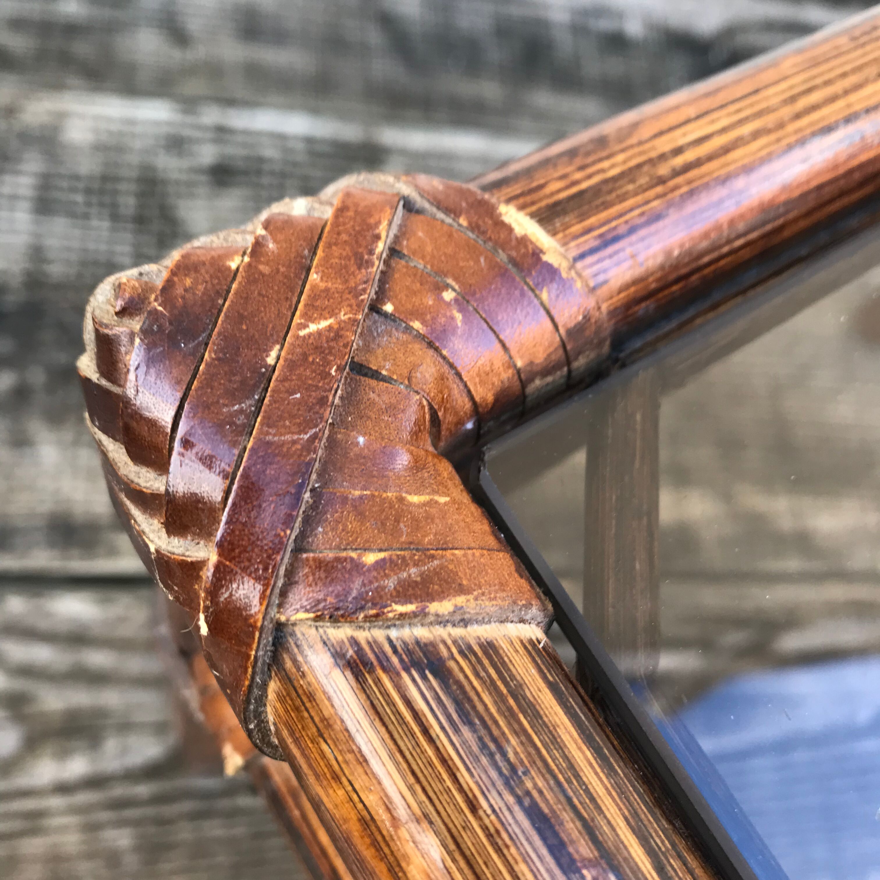 Vintage bamboo coffee table 1970