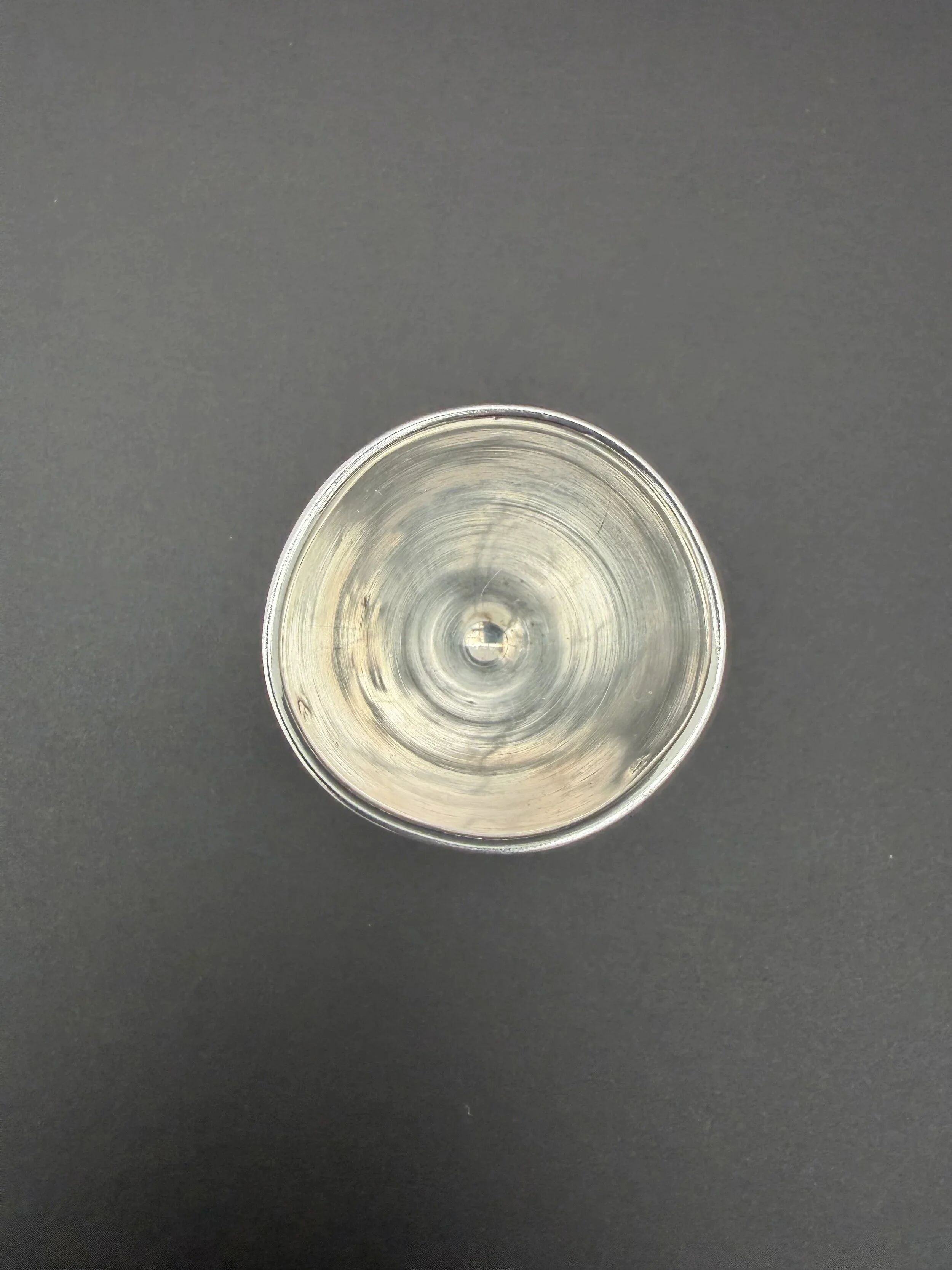 Silver egg cup, 19th century