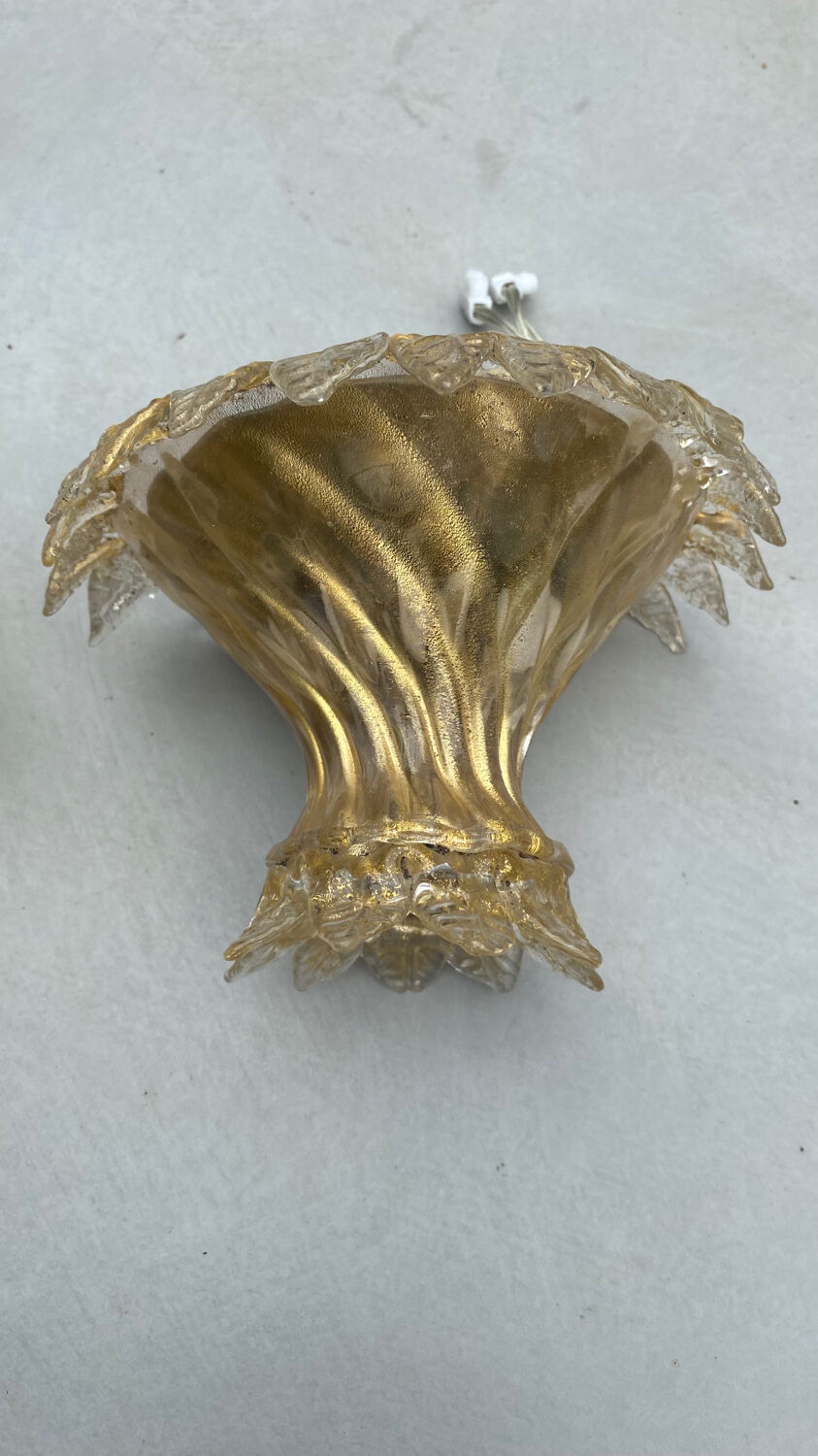 Murano glass wall sconces