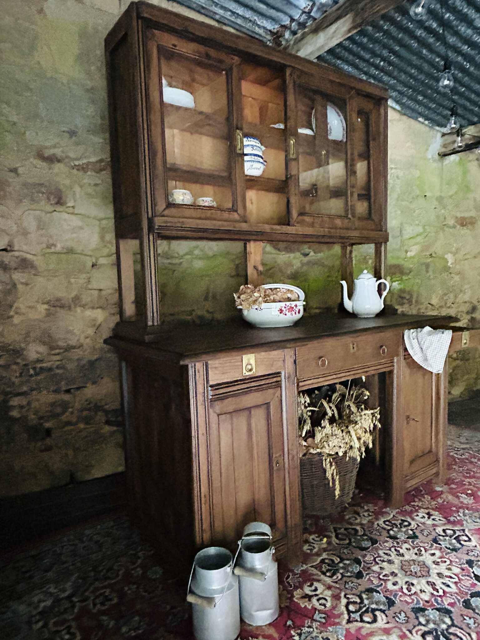 1930s apothecary sideboard/desk, in oak.