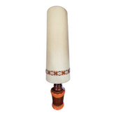 Lampadaire vintage 70 orange et marron style Fat Lava