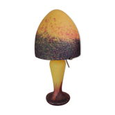 Mushroom lamp glass paste signed Vianne