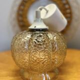 Vintage glass pendant light 1960