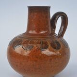 Gerhard Bauer Design Hand painted ceramic jug  18cm tall