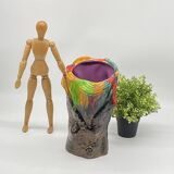 Ceramic vase in Vallauris style