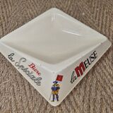 Ashtray La Meuse beer, ceramic from 1970