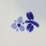 6 dessert plates in faience new model geneve small blue flower