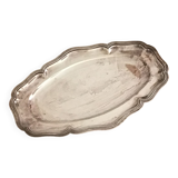 Large silver tray with hallmark