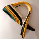 vase tripode vintage signé Vallauris