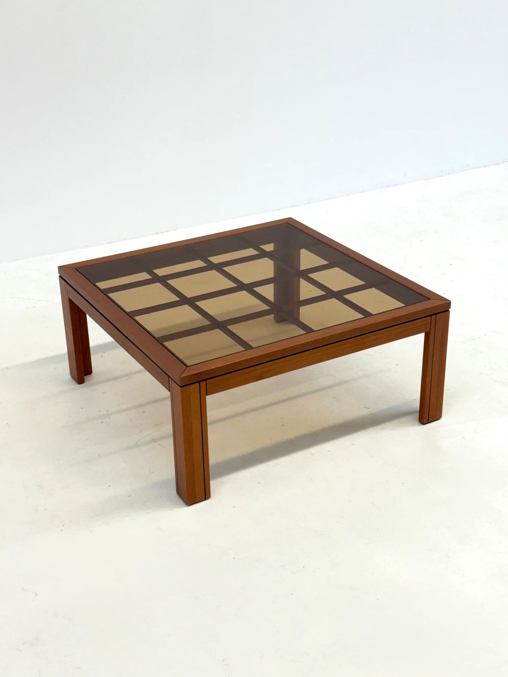 Brutalist Italian coffee table by Caccia alla Volpe for Linea Arredo