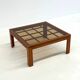Brutalist Italian coffee table by Caccia alla Volpe for Linea Arredo