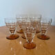 Ensemble de 6 verres vintage style Art déco