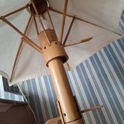 Vintage 70's adjustable bamboo floor lamp