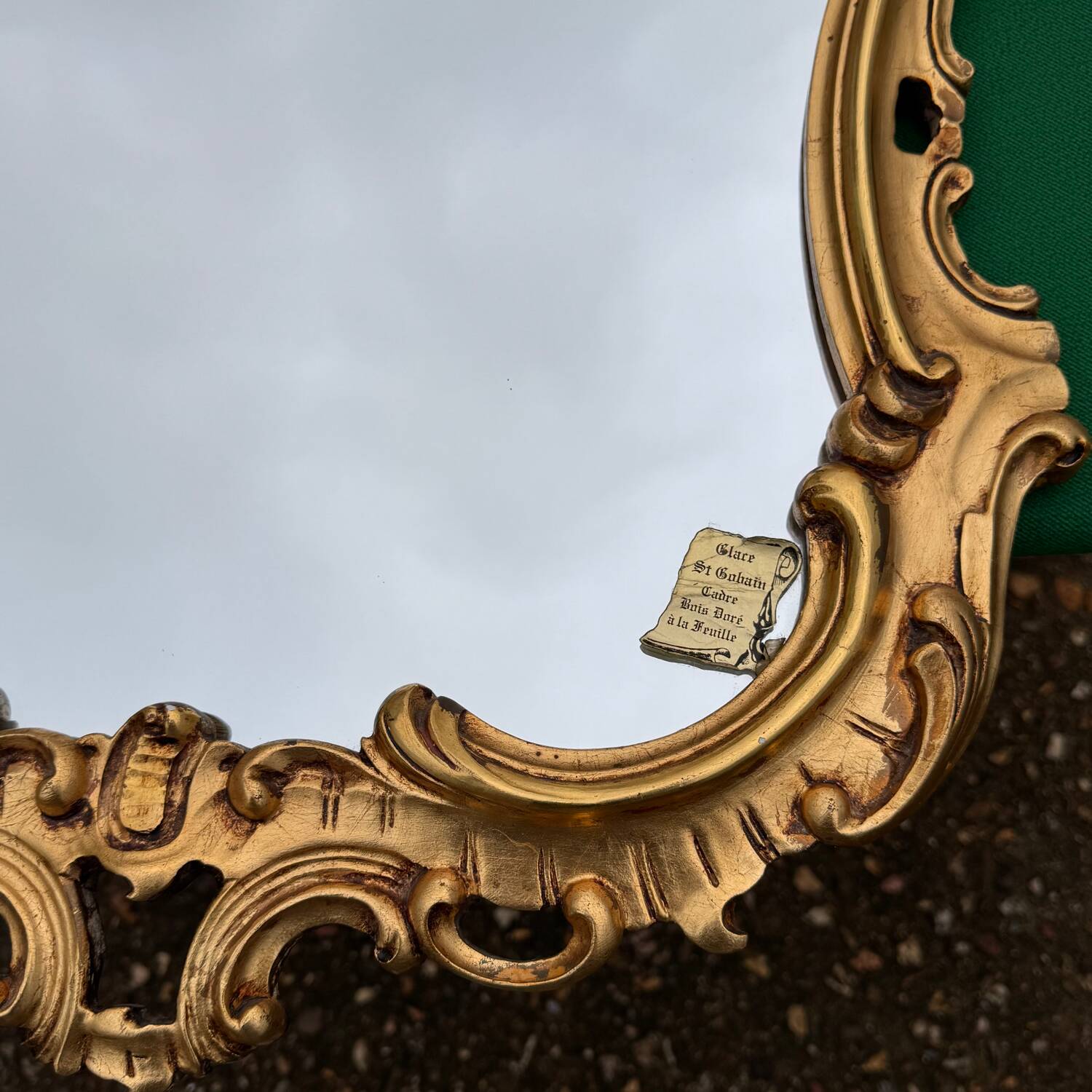 Rococo mirror in gilded wood