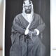 Anonymous silver photo arab man in traditional dress circa 1970