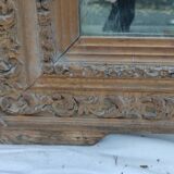Old large golden mirror