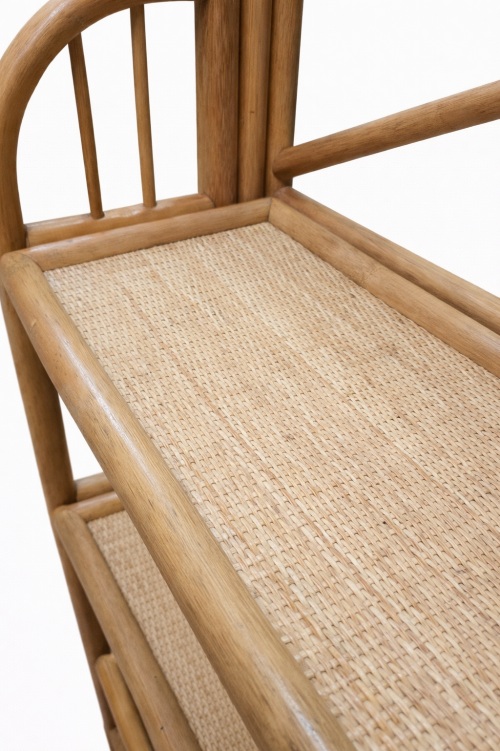 Vintage bamboo shelf – Handmade – Removable trays