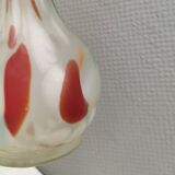 Vintage Seguso Venezia Harlequin style glass vase Italy 1970-80s.