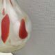 Vintage Seguso Venezia Harlequin style glass vase Italy 1970-80s.