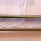 Old original Burmese teak teak bench with green patina