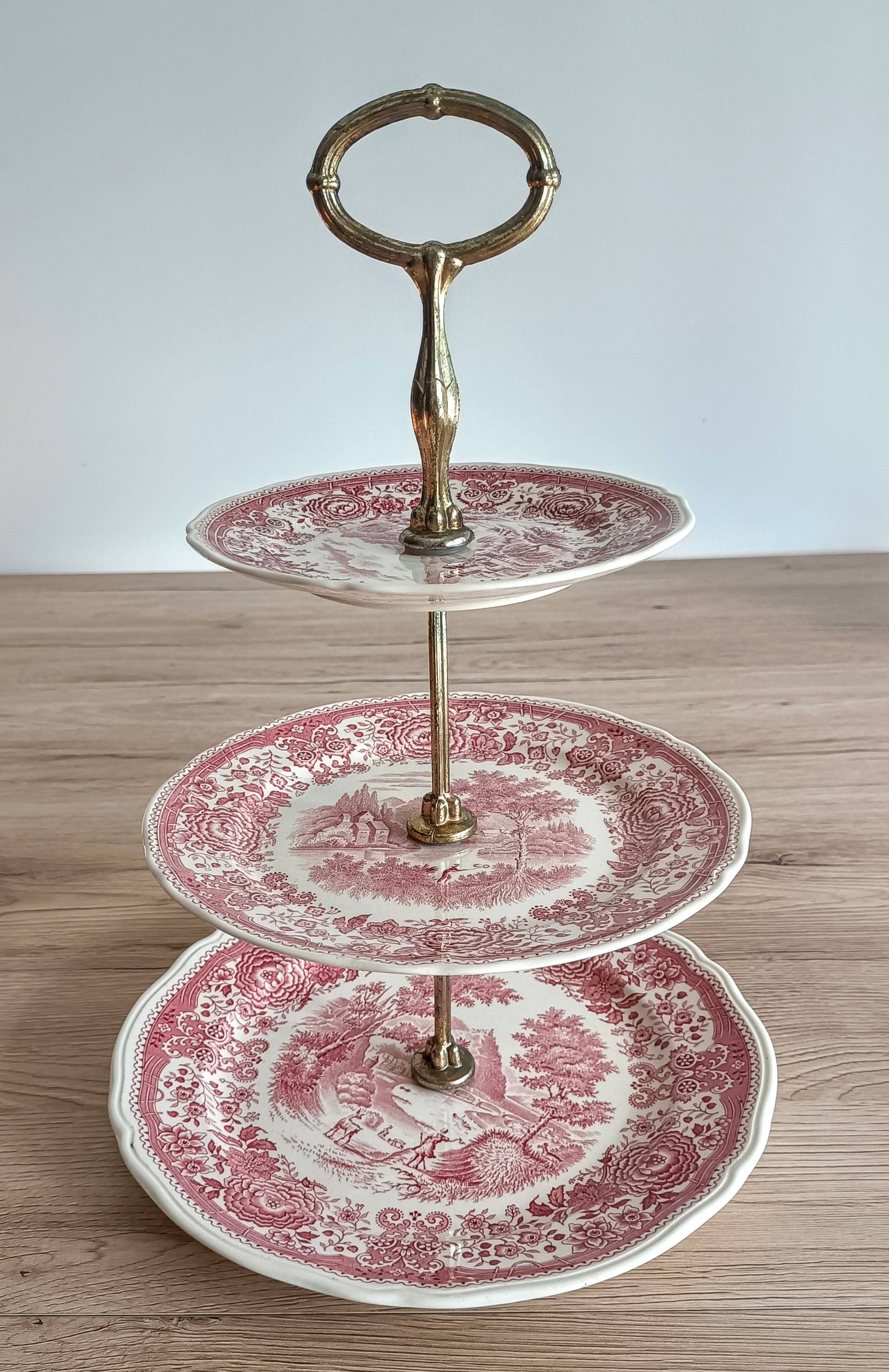 3-tier serving dish "Burgenland" Villeroy & Boch red