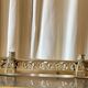 3 gilded bronze fireplace accessories 2 andirons and 1 fire bar