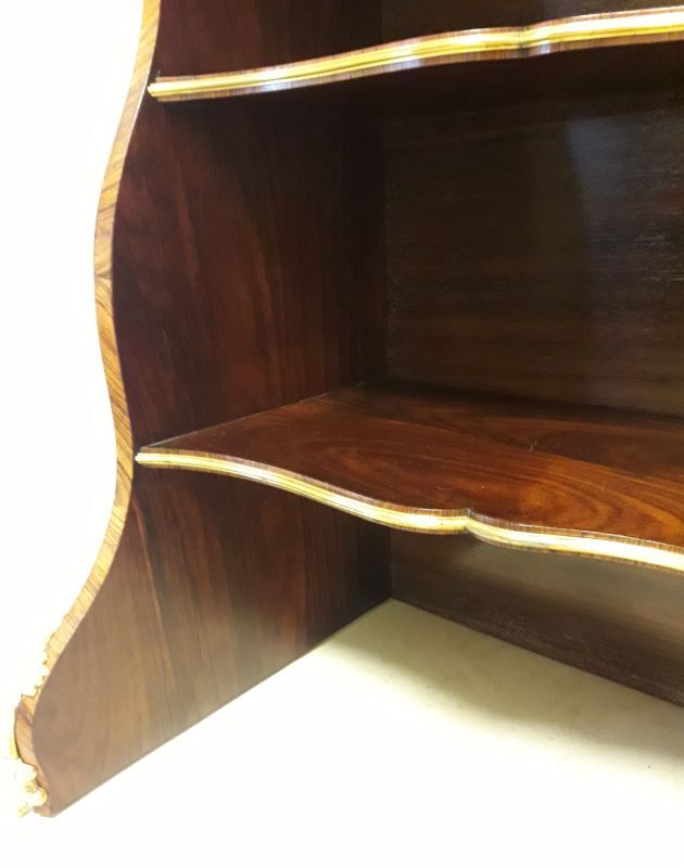 Library shelf, marquetry and gilded bronzes Napoleon III