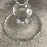 Vintage elongated glass vase 36 cm