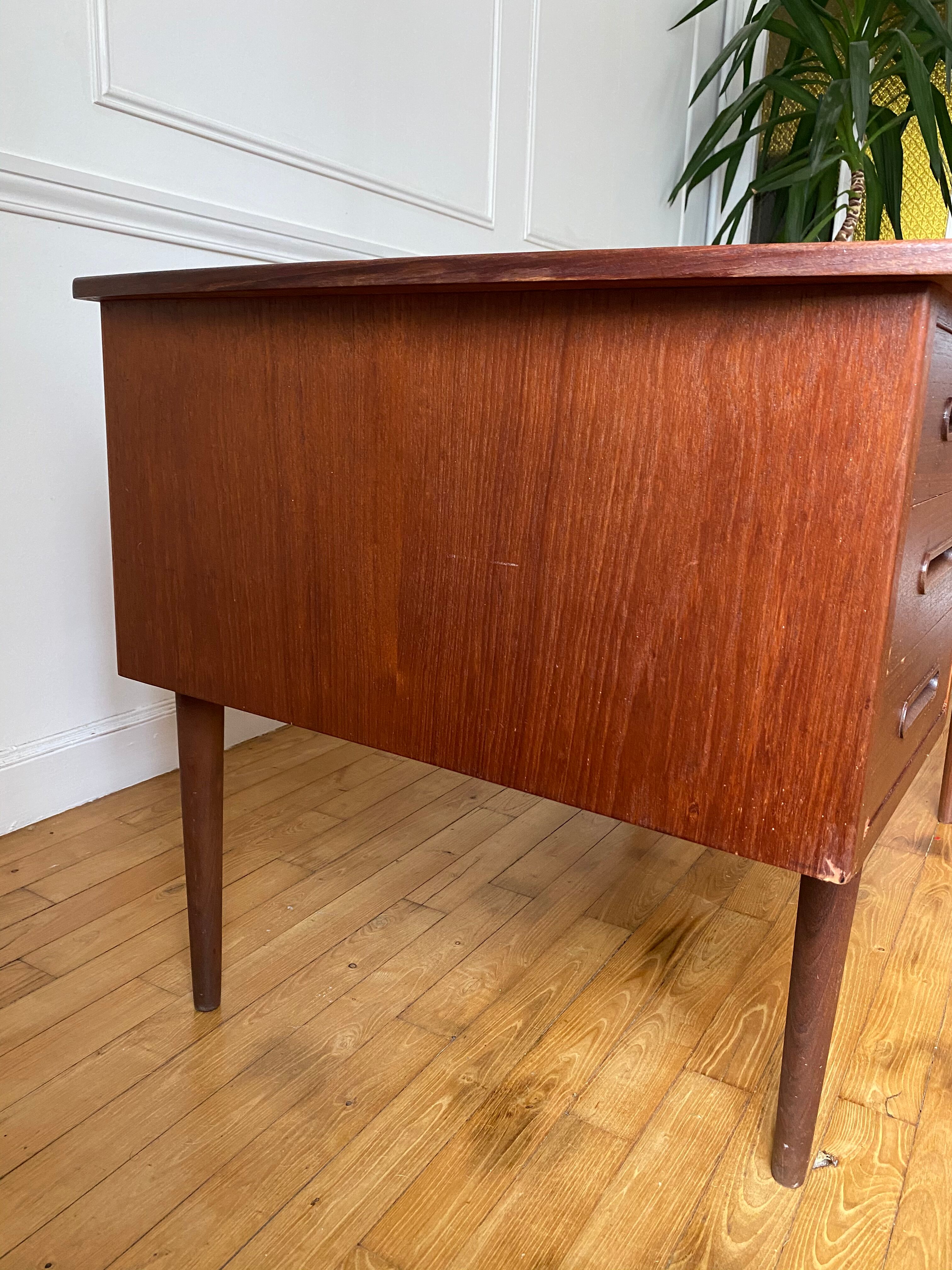Scandinavian teak desk