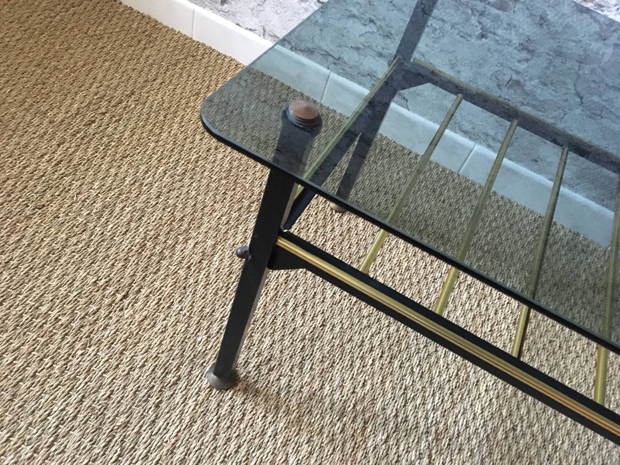 Smoked glass coffee table