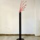 Portemanteau sur pied métal rouge et noir, 12  branches, années 80