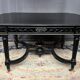 Dining room set consisting of a table and six chairs from the Napoleon III period.
