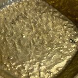 Hammered brass ashtray