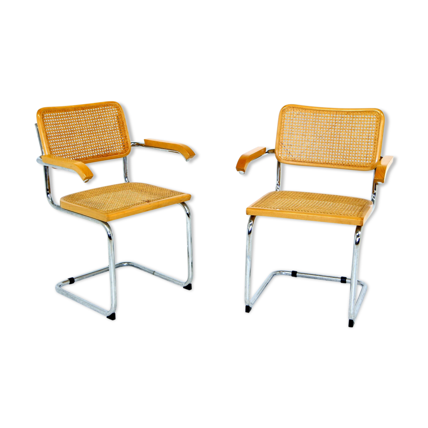 2 fauteuils B64 Marcel Breuer Italy 1990