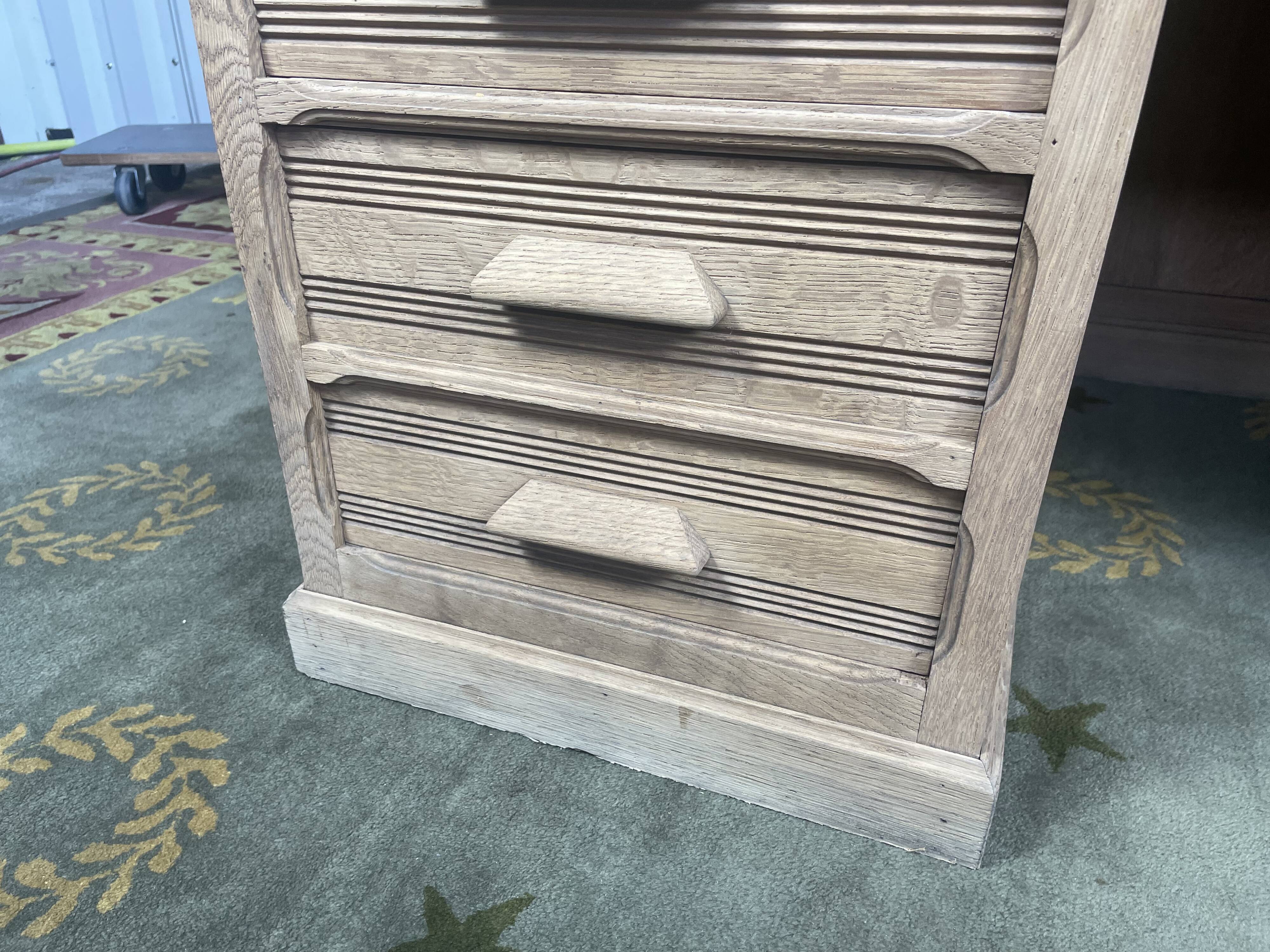 Administrative office in scrubbed solid oak