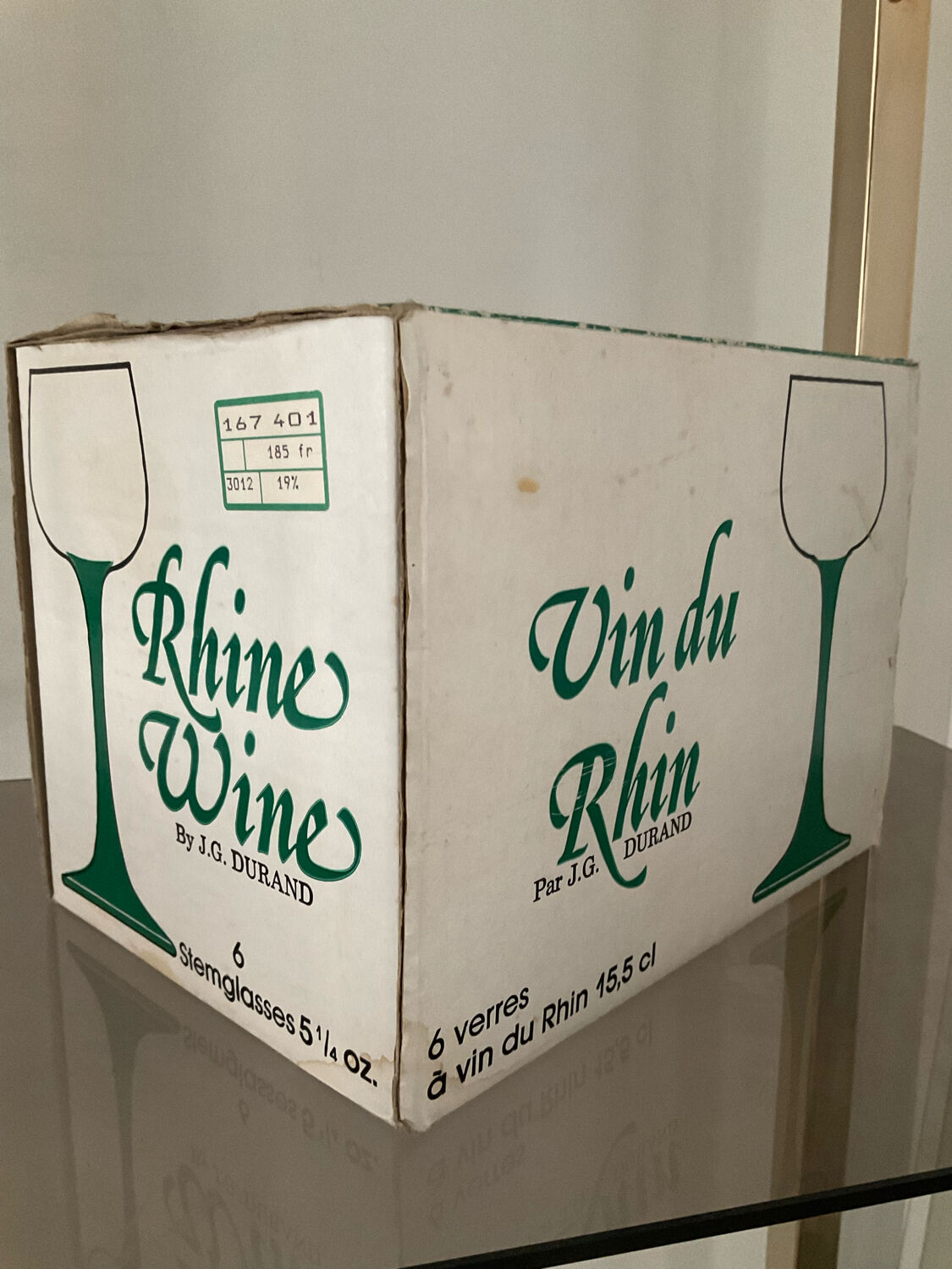 Série de 6 verres à vin vintage Luminarc